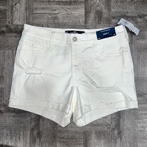NEW Hollister White High Rise Shorts Size 28”